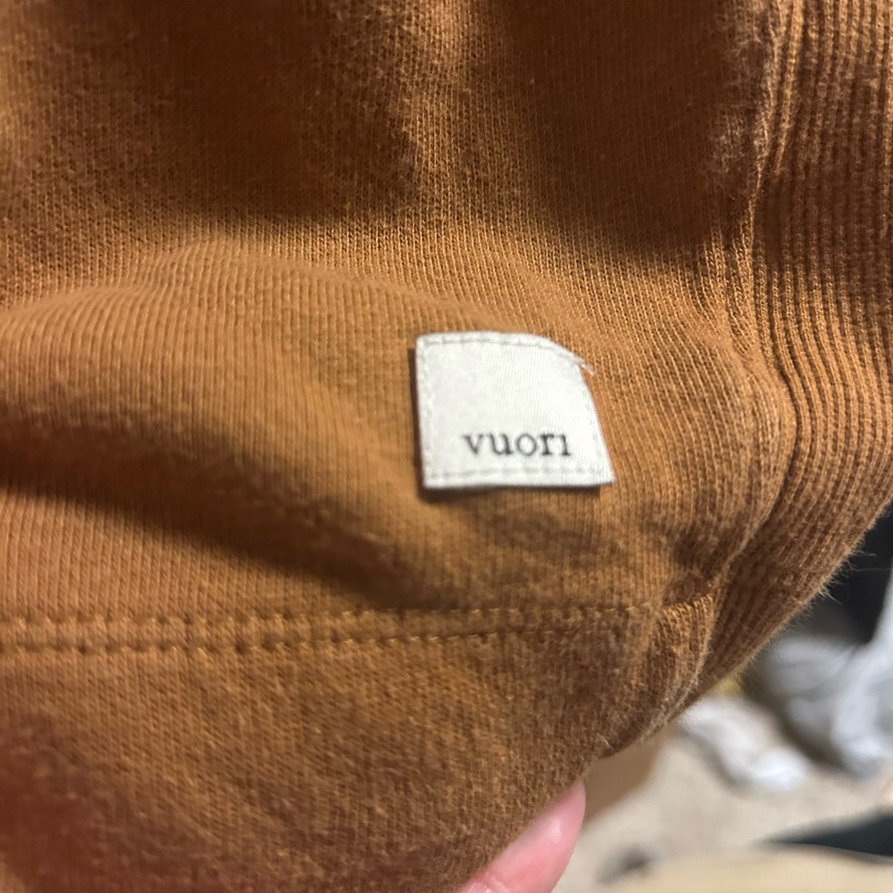 Vuori Burnt Orange Hoodie Cropped - Picture 3 of 4